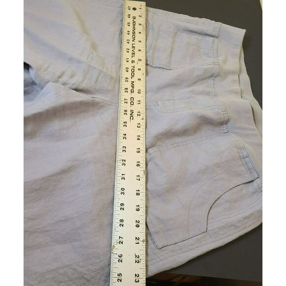 Soft Surroundings Womens LG/TALL Gray Wide Leg Elastic Waist Pull On Cargo Pants - Picture 7 of 12